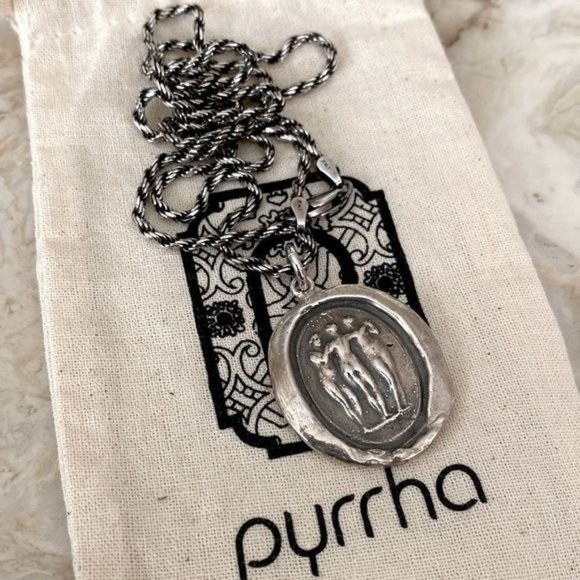 Pyrrha Three Graces Sterling Silver Talisman Necklace - Picture 2 of 10